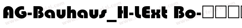 AG-Bauhaus_H-LExt Bo字体转换